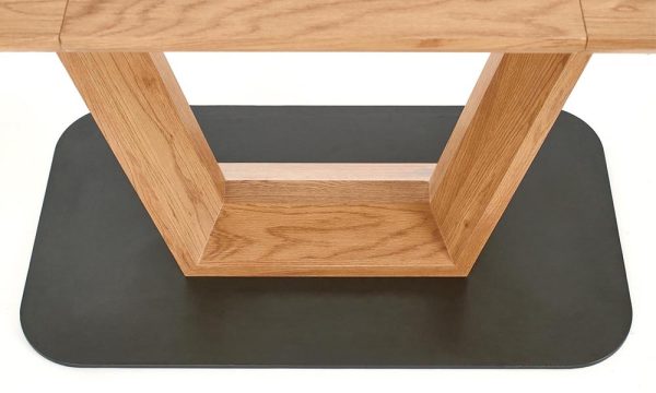 Stół rozkładany dąb złoty mat 160 - 220 x 90 cm Blacky