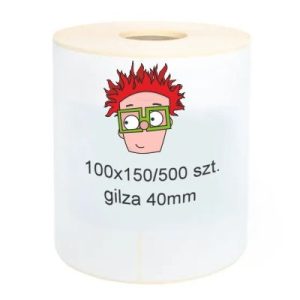 Etykiety Zamienniki 100x150 mm do Zebra (DT-EZ-100x150) (Biały) (500 szt.) - DARMOWA DOSTAWA w 24h
