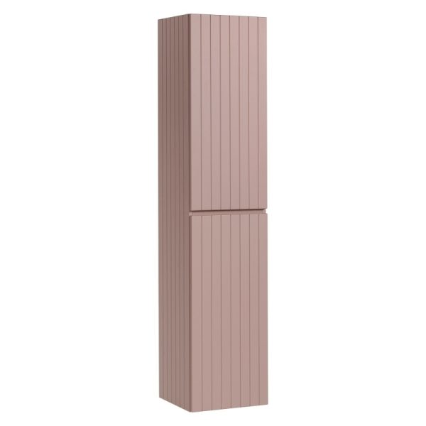 Szafka łazienkowa słupek Iconic Rose, różowa, lamele