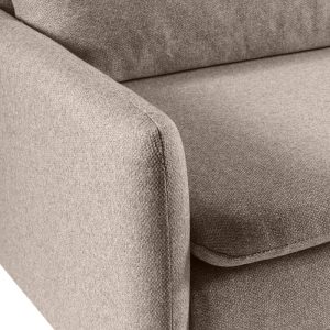 Sofa rozkładana Prasto z pojemnikiem, brązowa