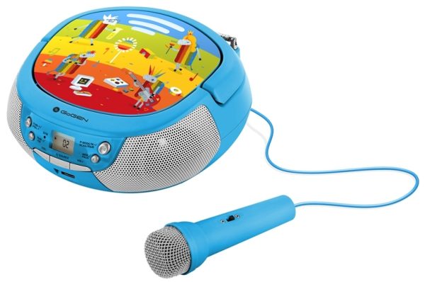 Boombox z mikrofonem dla dzieci Gogen DECKOPREHRAVACB