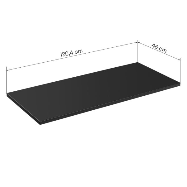 Blat łazienkowy Santa Fe Black 120  cm czarny