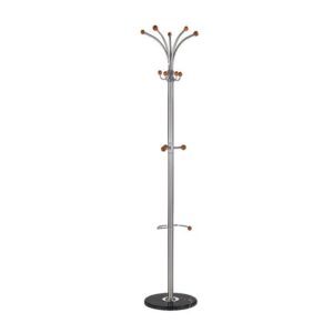 Wieszak stojący srebrny mat 180 cm W46