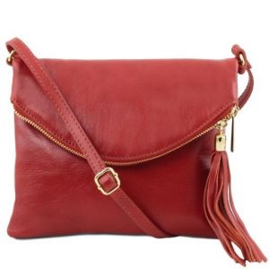 Tuscany Leather TL Young bag - skórzana torba na ramię , kolor czerwony TL141153