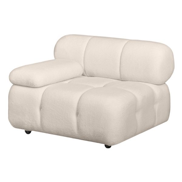 OU-1560 Moduł lewostronny Fluf Big jasnobeżowy, boucle