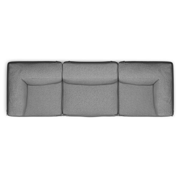 Sofa modułowa do ogrodu Vacuum VI z pokrowcem, szara