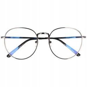 Okulary Lenonki z filtrem światła niebieskiego do komputera zerówki T7590B