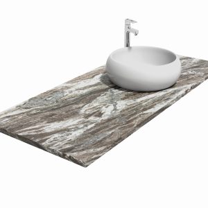 Blat łazienkowy z marmuru Fantasy Brown Mat 2cm