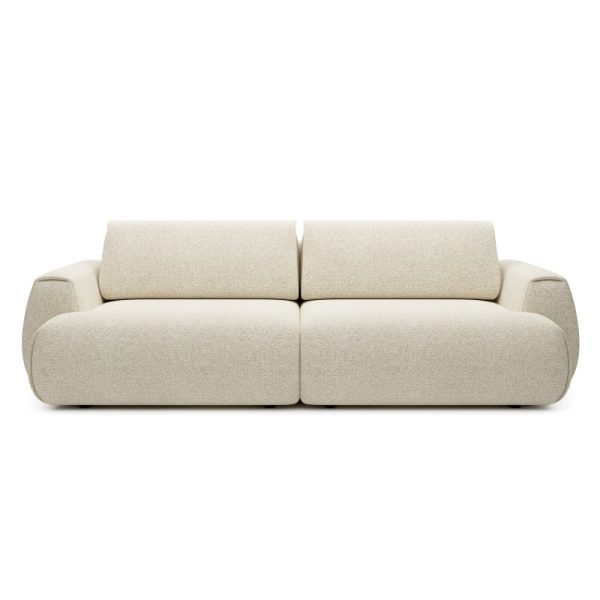 Sofa z funkcją spania i pojemnikiem Pocket, jasnobeżowa