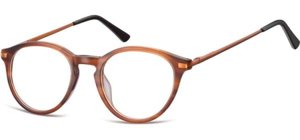 Okrągłe okulary oprawki zerowki korekcyjne Sunoptic AC50E