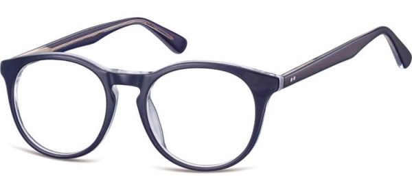 Okrągłe okulary oprawki zerowki korekcyjne Sunoptic AC45C