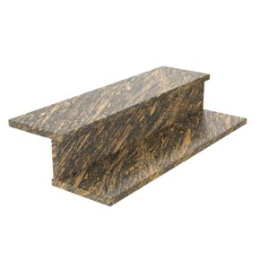 Schody granitowe Gold Antracite 2cm LAPPATO