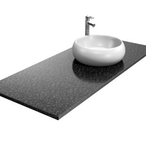 Blat łazienkowy z aglomarmuru Nordic Black 3cm