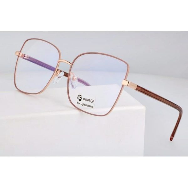 Okulary kocie do komputera damskie z filtrem BLUE Light zerówki 2578-3