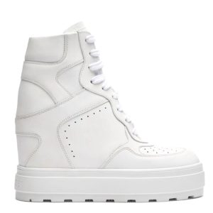 SNEAKERSY NA PLATFORMIE Z LOGO "HIGH TOP"