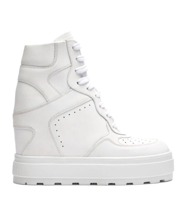 SNEAKERSY NA PLATFORMIE Z LOGO "HIGH TOP"