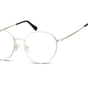 Lenonki okrągłe Okulary oprawki optyczne 915E srebrne
