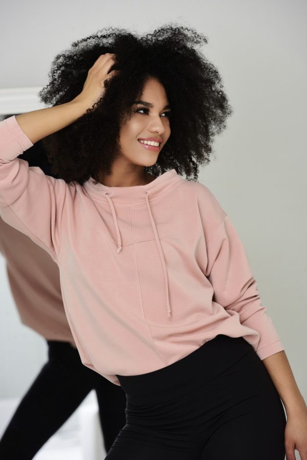 Bluza dresowa Nicole Powder Pink 017