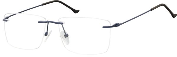 Bezramkowe Okulary oprawki korekcyjne Sunoptic 988C ciemnogranatowe