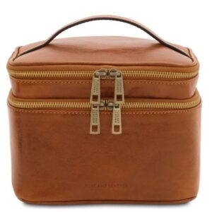Tuscany Leather Eliot - skórzana kosmetyczka, kolor natural TL142045