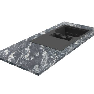 Blat kuchenny z granitu Titanium Silver 3cm LAPPATO