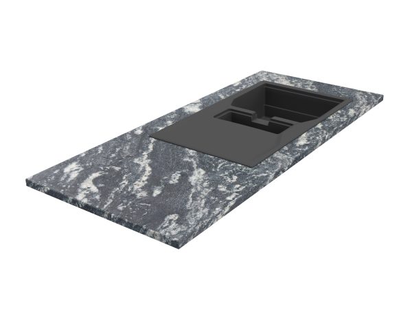 Blat kuchenny z granitu Titanium Silver 3cm LAPPATO