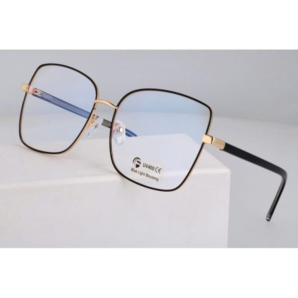 Okulary kocie do komputera damskie z filtrem BLUE Light zerówki 2578