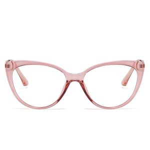 Okulary kocie do komputera damskie z filtrem BLUE Light zerówki 2581-4