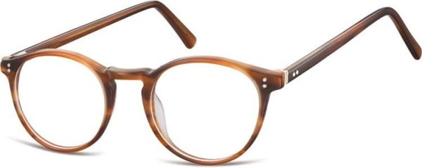 Okrągłe okulary oprawki zerowki korekcyjne Sunoptic AC43B