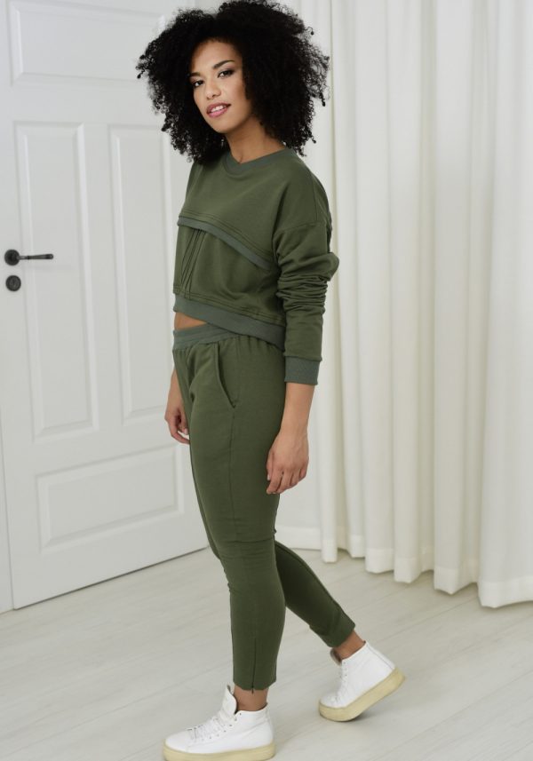 Spodnie dresowe Sheila khaki 031