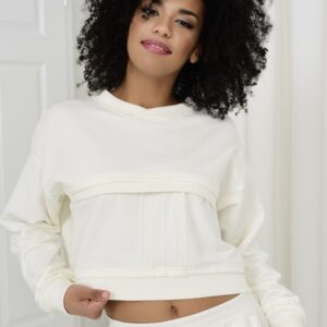 Bluza dresowa HELEN BIAŁA 029