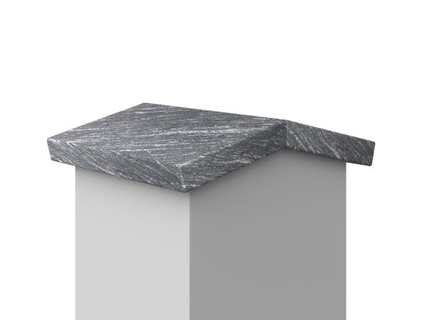 Daszek dwuspadzisty klejony granitowy Silver Antracite 3cm LAPPATO