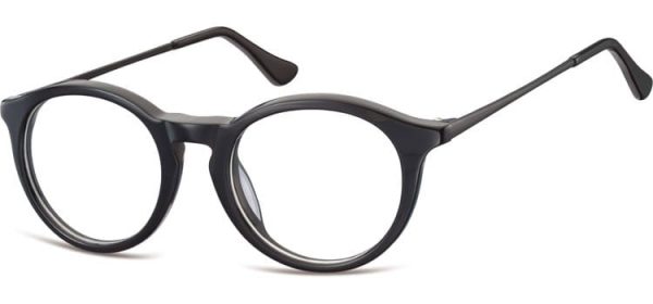 Okrągłe okulary oprawki zerowki korekcyjne Sunoptic AC47A