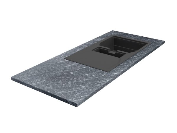 Blat kuchenny z granitu Silver Antracite 3cm LAPPATO