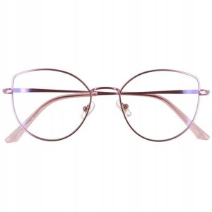 Okulary Kocie Oczy z filtrem światła niebieskiego do komputera zerówki 2530-5