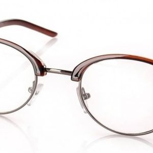 Okulary Zerowki damskie Owalne 2106 (0034) braz