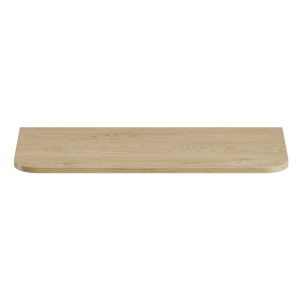Blat łazienkowy Ovalia 100 cm, zaokrąglony, Dąb Cremona