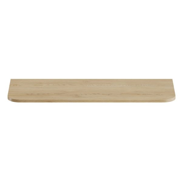 Blat łazienkowy Ovalia 120 cm, zaokrąglony, Dąb Cremona
