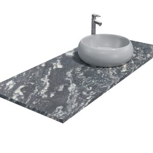 Blat łazienkowy z granitu Titanium Silver 3cm LAPPATO