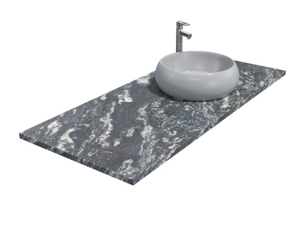Blat łazienkowy z granitu Titanium Silver 3cm LAPPATO