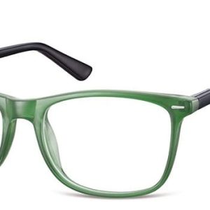 Zerówki klasyczne okulary oprawki Sunoptic CP153E zielone, flex