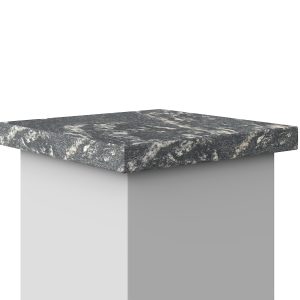 Daszek płaski granitowy Titanium Silver 2cm LAPPATO