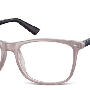 Zerówki klasyczne okulary oprawki Sunoptic CP153D szare, flex
