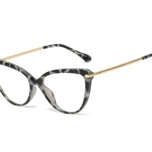 Okulary kocie do komputera damskie z filtrem BLUE Light zerówki 2563-4