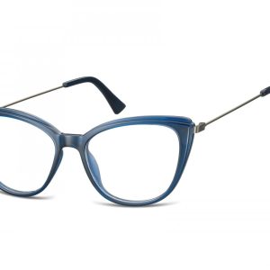 Okulary oprawki zerówki korekcyjne Kocie Oczy Sunoptic AC8B granatowe