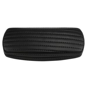 Czarne Pikowane Etui na okulary wzór PASY ekoskóra STHC-99C