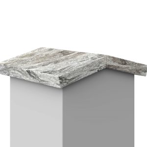 Daszek dwuspadzisty klejony marmurowy Fantasy Brown Mat 3cm