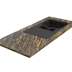 Blat kuchenny z granitu Gold Antracite 3cm LAPPATO