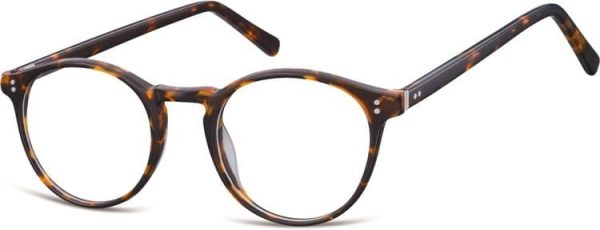 Okrągłe okulary oprawki zerowki korekcyjne Sunoptic AC43A
