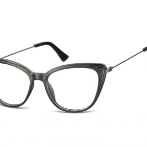 Okulary oprawki zerówki korekcyjne Kocie Oczy Sunoptic AC8 czarne